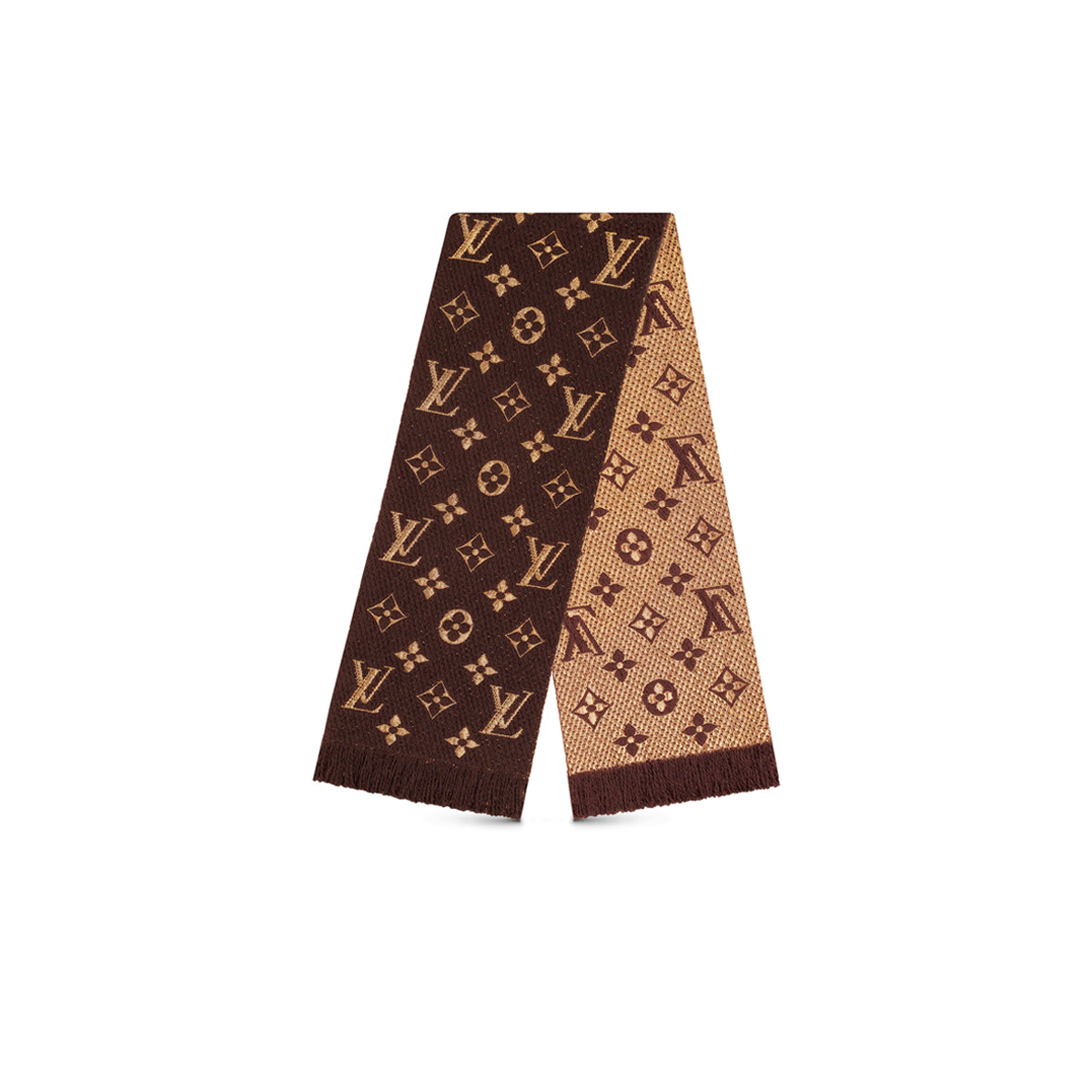 Louis Vuitton Logomania Shine Scarf Brown