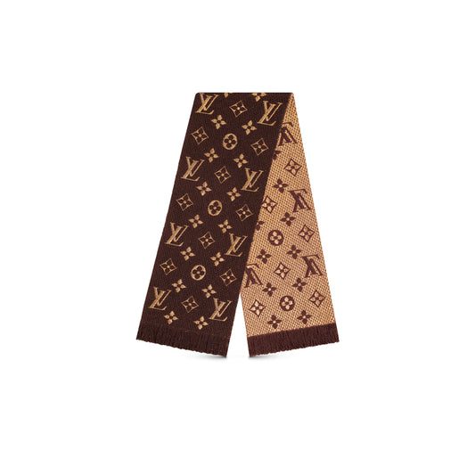 Louis Vuitton Logomania Shine Scarf Brown