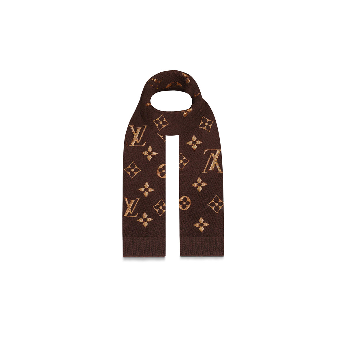 Louis Vuitton Logomania Shine Scarf Brown