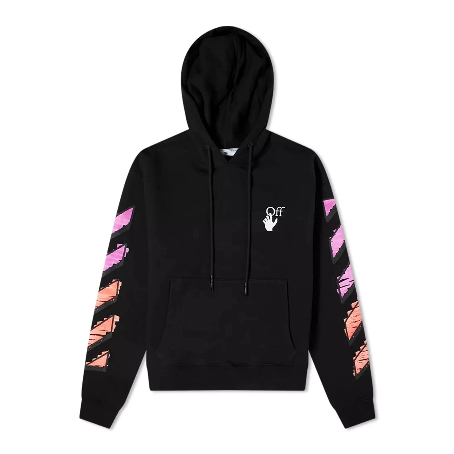 Off White Arrow Marker Print Black Hoodie