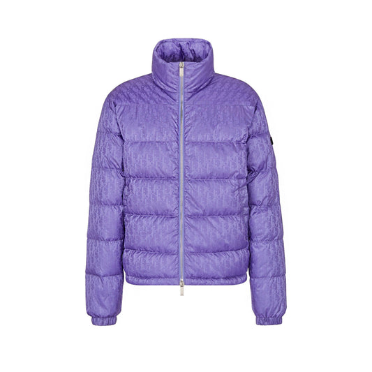 Dior Oblique Down Jacket Violet Technical Jacquard