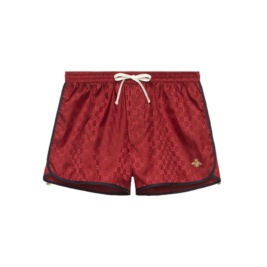 Gucci GG Nylon Swim Shorts Red