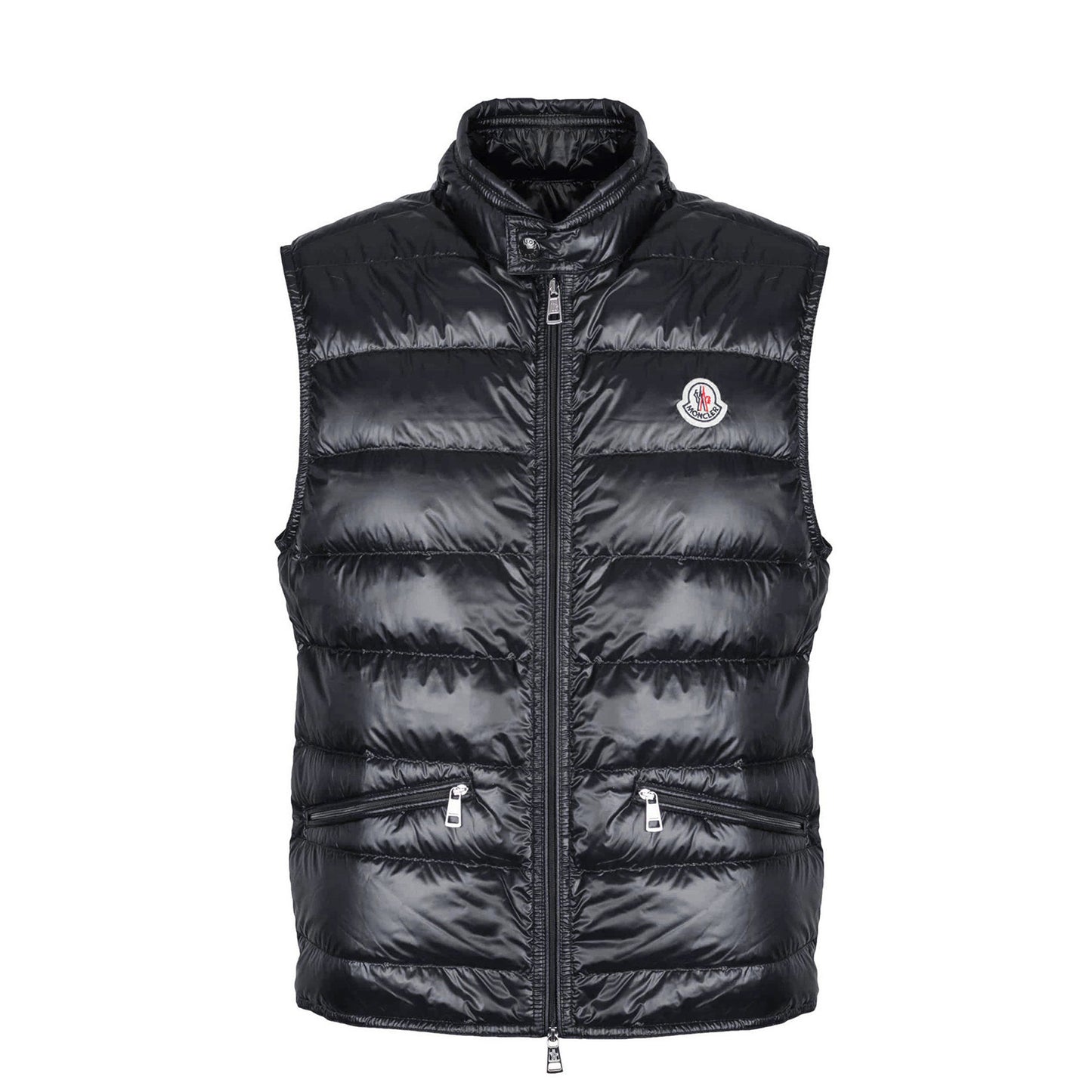 Moncler GUI Slim-Fit Quilted Down Black Gilet