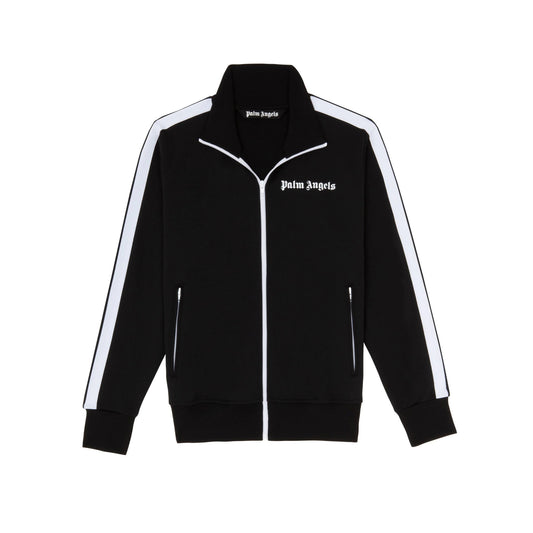 Palm Angels Classic Black Striped Track Jacket