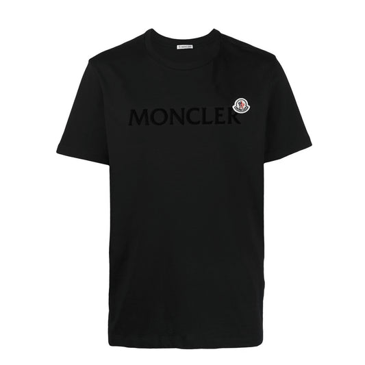 Moncler Text Logo Triple Black T-Shirt