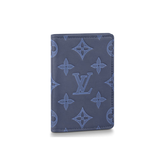 Louis Vuitton Pocket Organiser Navy Shadow Monogram