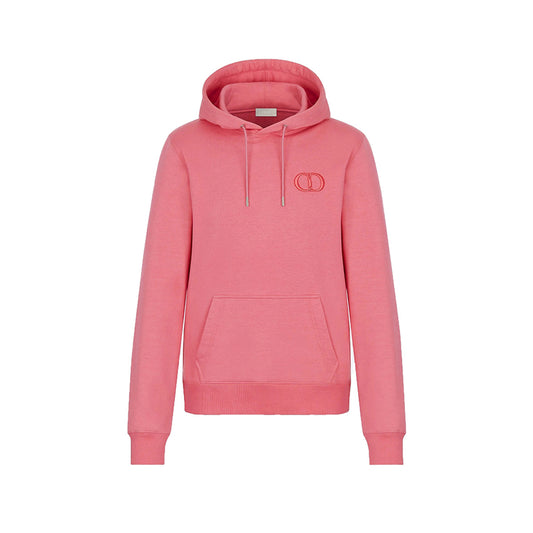 Dior CD Icon Rose Pink Cotton Hoodie