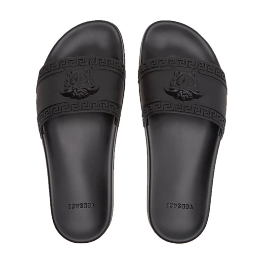 Versace Medusa Head Black Slides