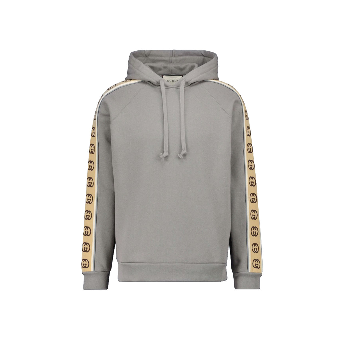 Gucci GG Reflective Trimmed Hoodie Light Grey