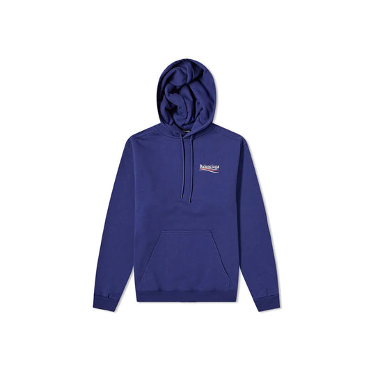 Balenciaga Political Campaign Hoodie Blue