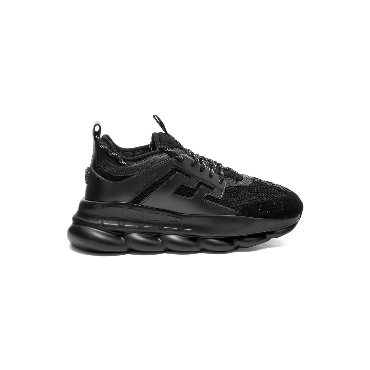 Versace Chain Reaction Sneakers Triple Black