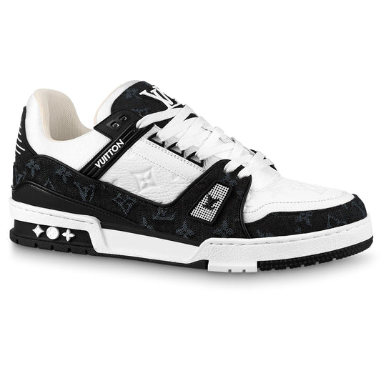 Louis Vuitton Denim Monogram Low Black Sneakers