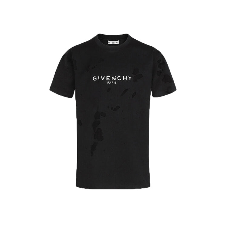 Givenchy Paris Distressed T-Shirt