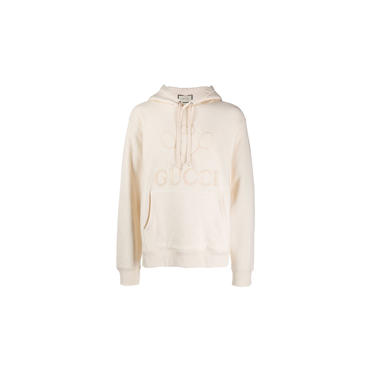 Gucci Tennis Hooded Sweatshirt Cream