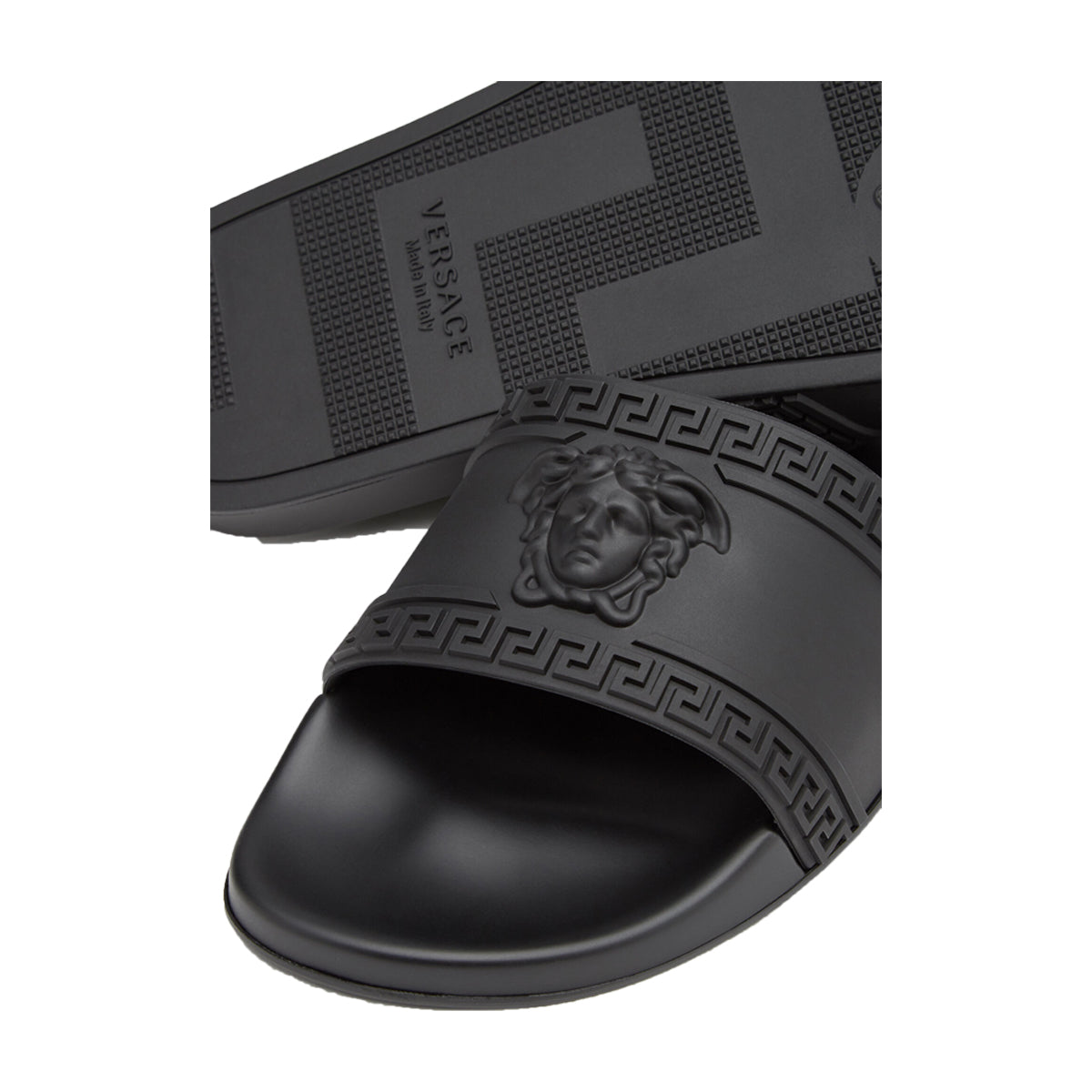 Versace Medusa Head Black Slides