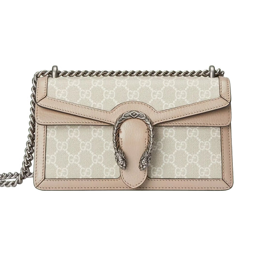 Gucci Dionysus GG Small Shoulder Bag Beige/White