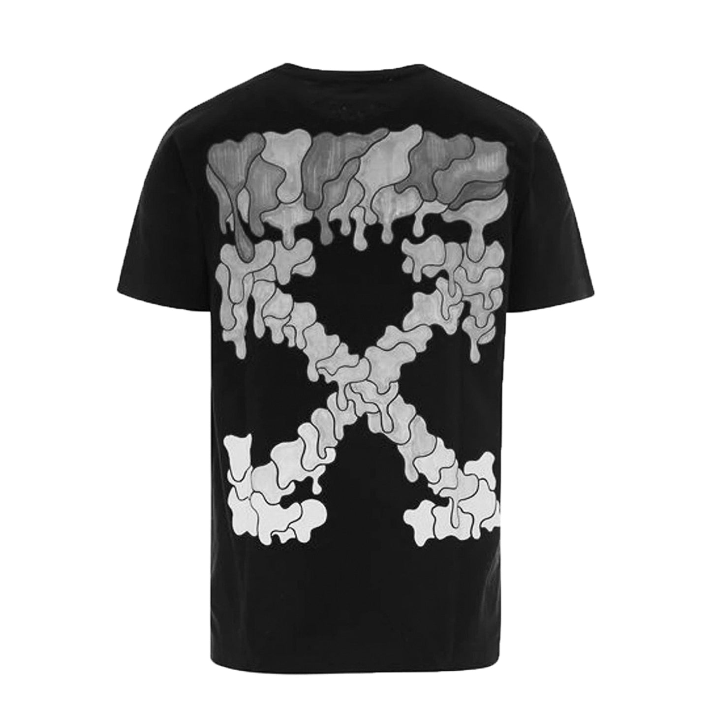 Off White Graffiti Marker Print Black Grey T-Shirt