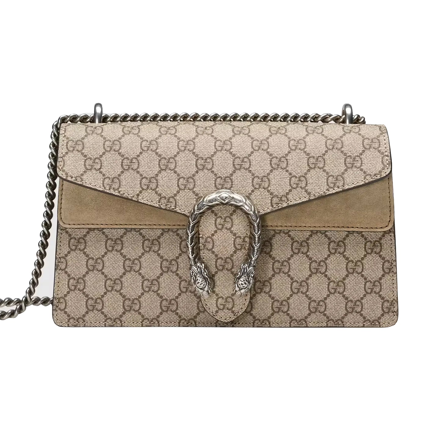 Gucci Dionysus GG Supreme Small Shoulder Bag Nude