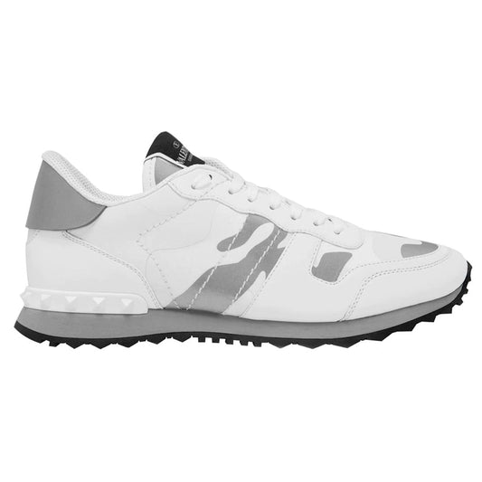 Valentino Rock Stud Runners White Silver Reflective