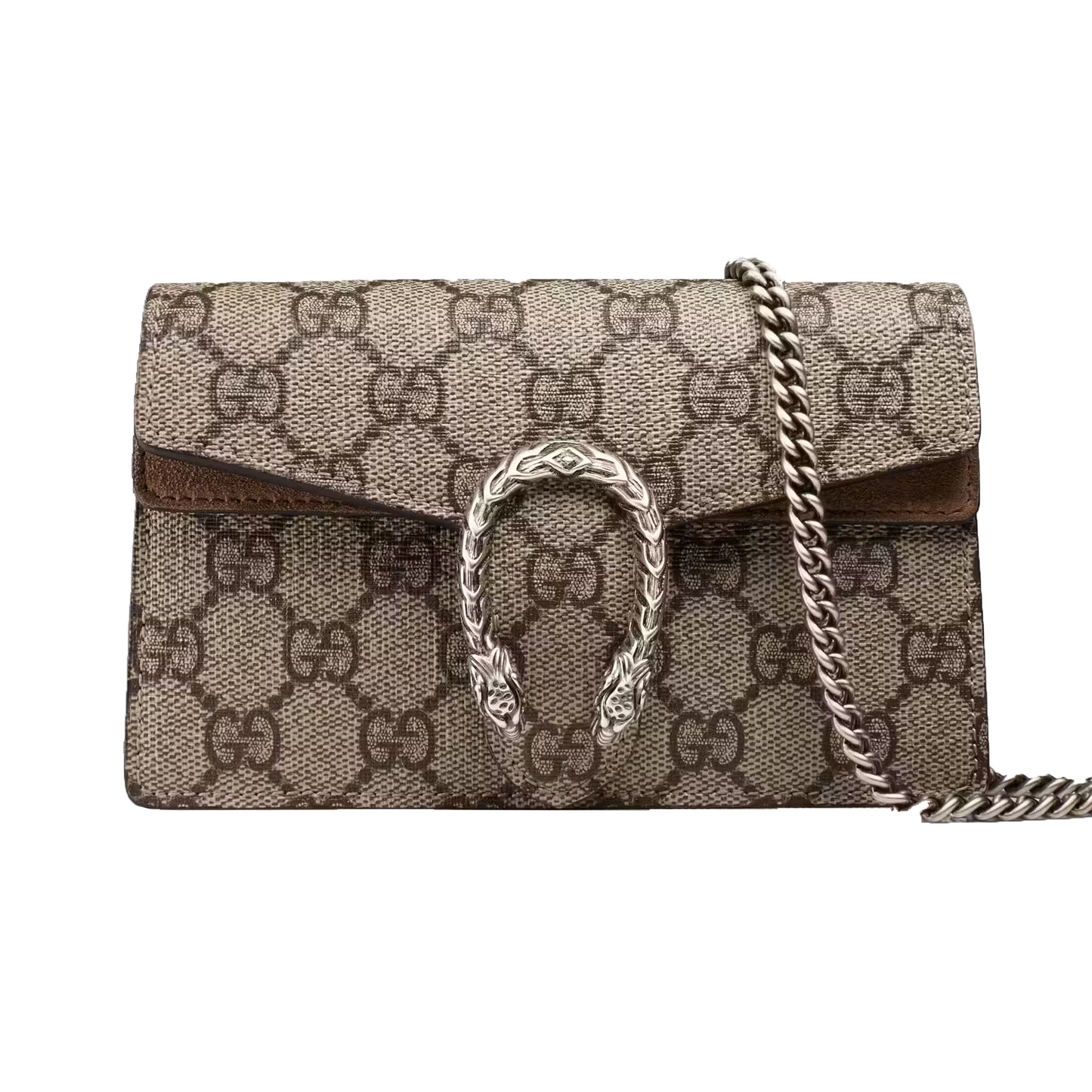 Gucci Dionysus GG Supreme Super Mini Bag Nude