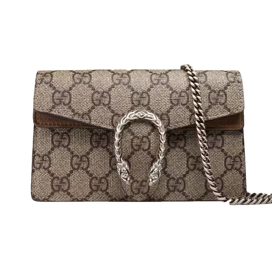 Gucci Dionysus GG Supreme Super Mini Bag Nude