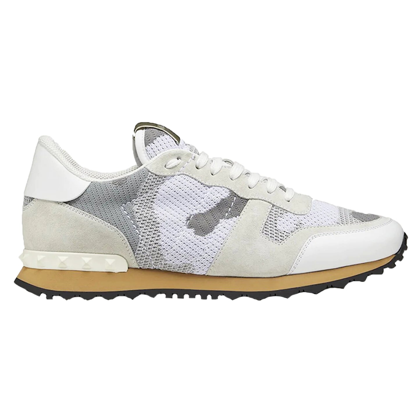 Valentino Mesh Rock Stud Runners White