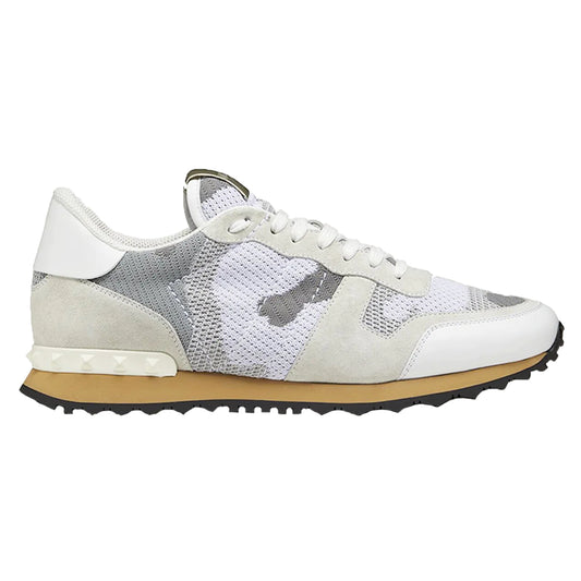 Valentino Mesh Rock Stud Runners White