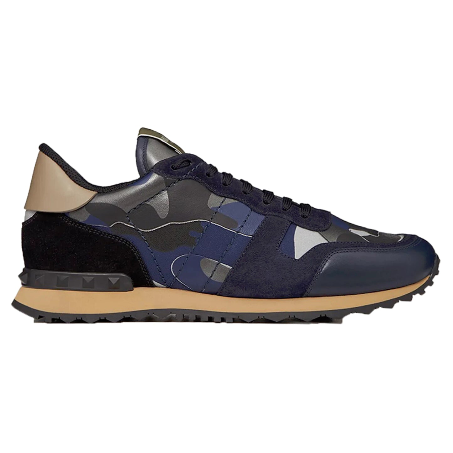 Valentino Rock Stud Runners Navy/Black