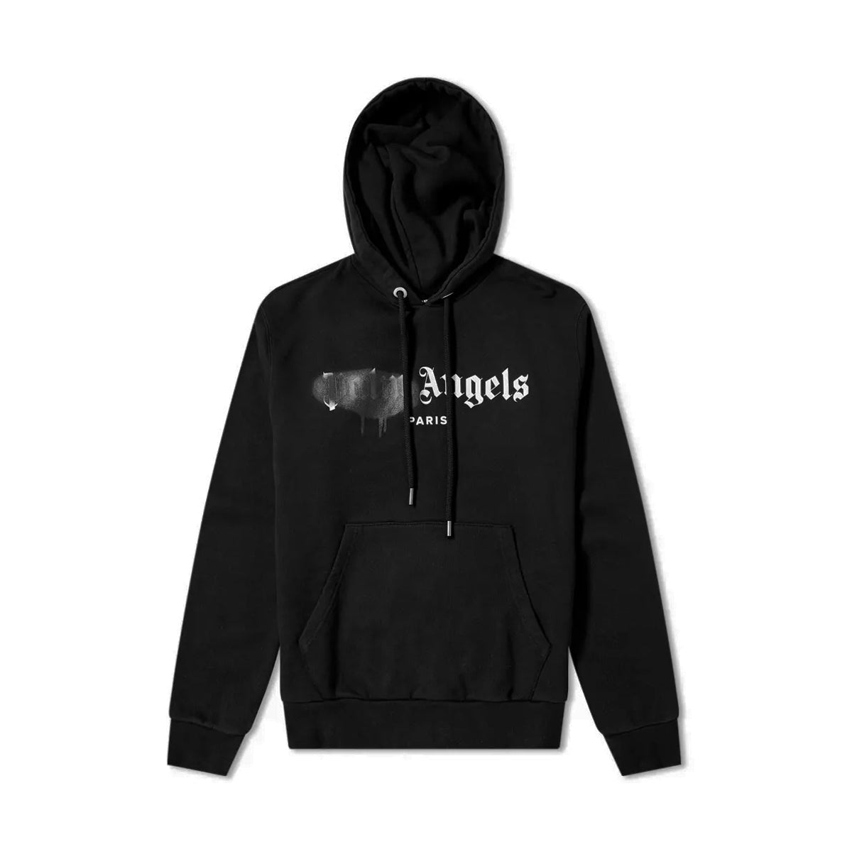 Palm Angels Paris Spray Paint Hoodie Black