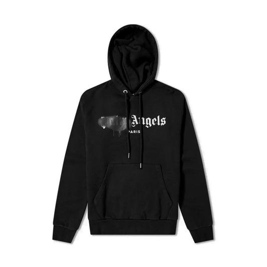 Palm Angels Paris Spray Paint Hoodie Black