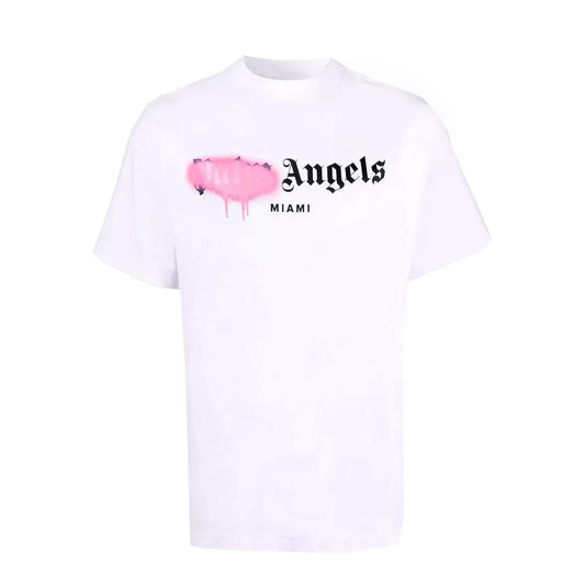 Palm Angels Miami Spray Paint White T-Shirt
