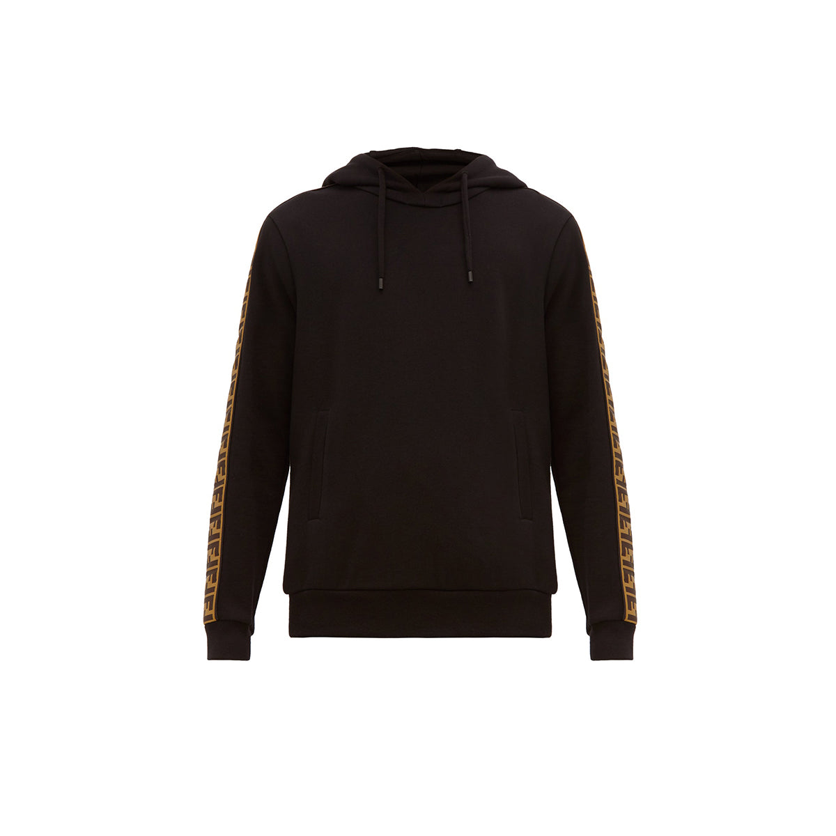 Fendi Logo-Jacquard Tape Hooded Sweatshirt