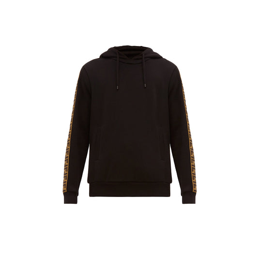 Fendi Logo-Jacquard Tape Hooded Sweatshirt