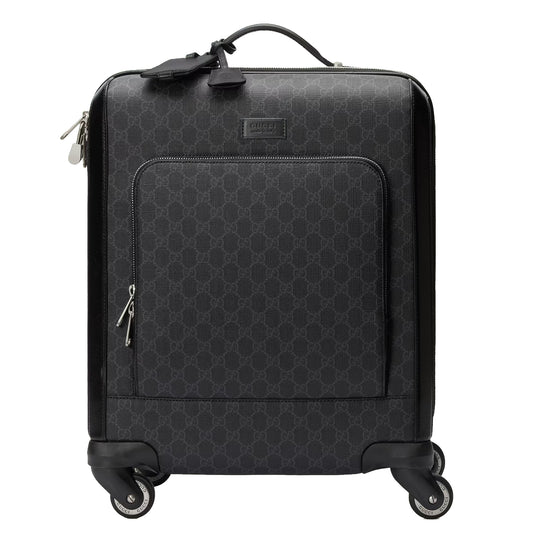 Gucci GG Supreme Black Small Suitcase