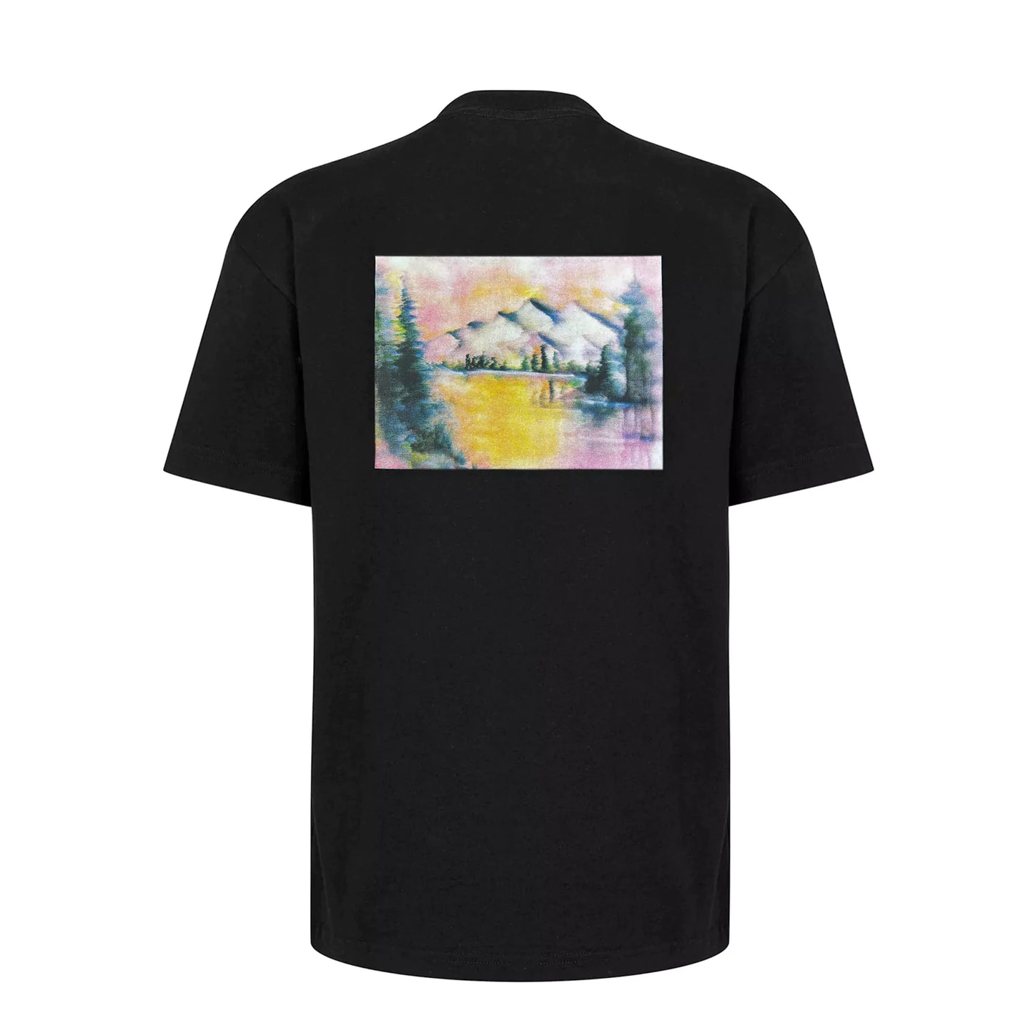 Palm Angels Mountain Panorama Black T-Shirt