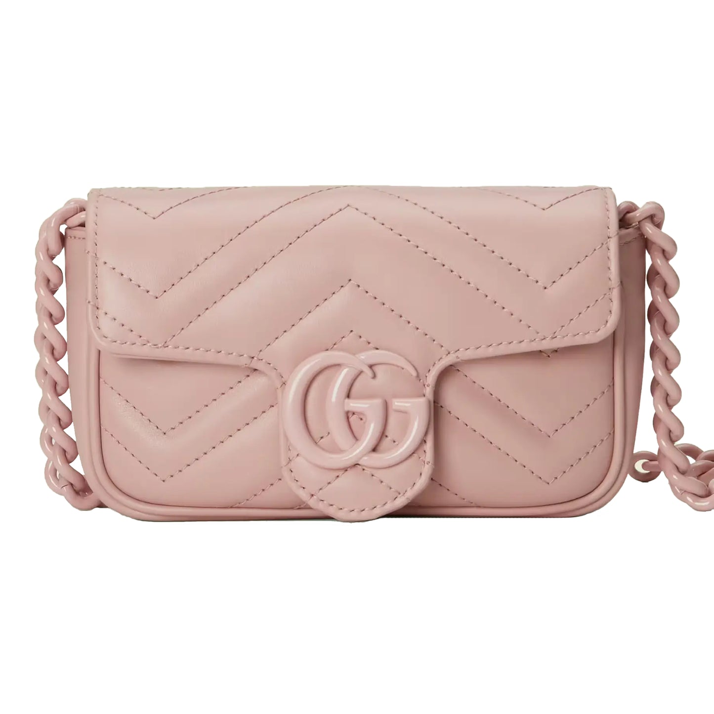 Gucci Marmont Light Leather Belt Bag Pink