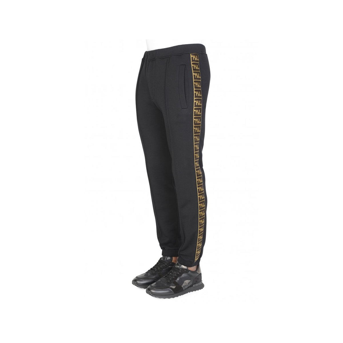 Fendi Logo-Jacquard Tape Bottoms