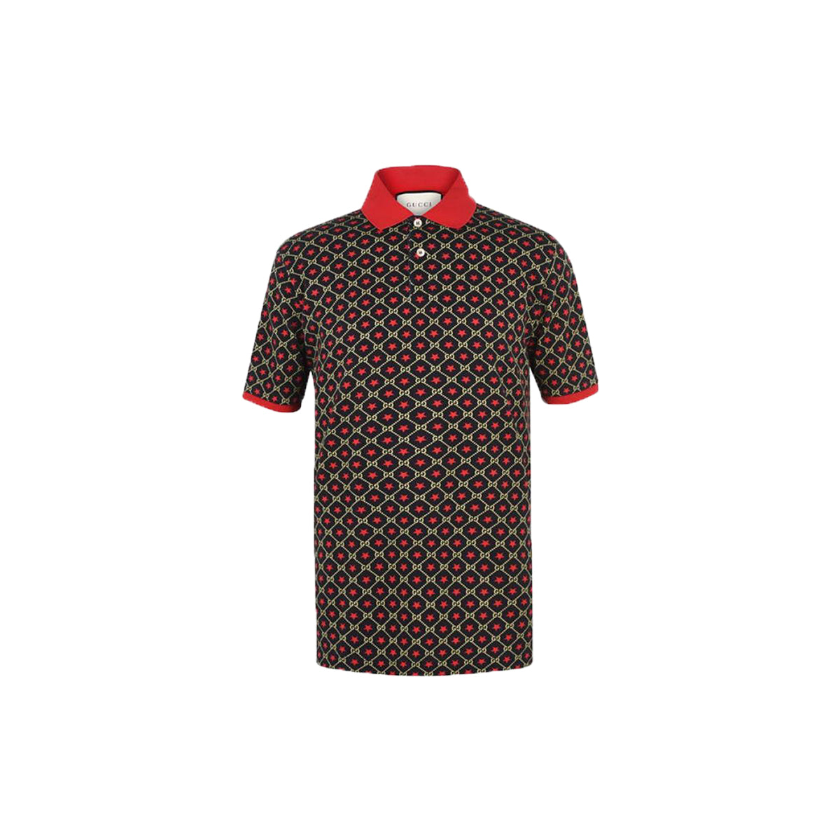Gucci GG Star Print Polo Shirt