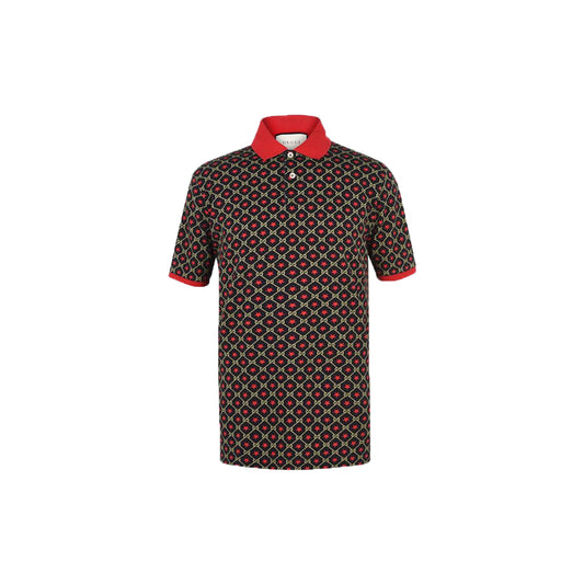 Gucci GG Star Print Polo Shirt