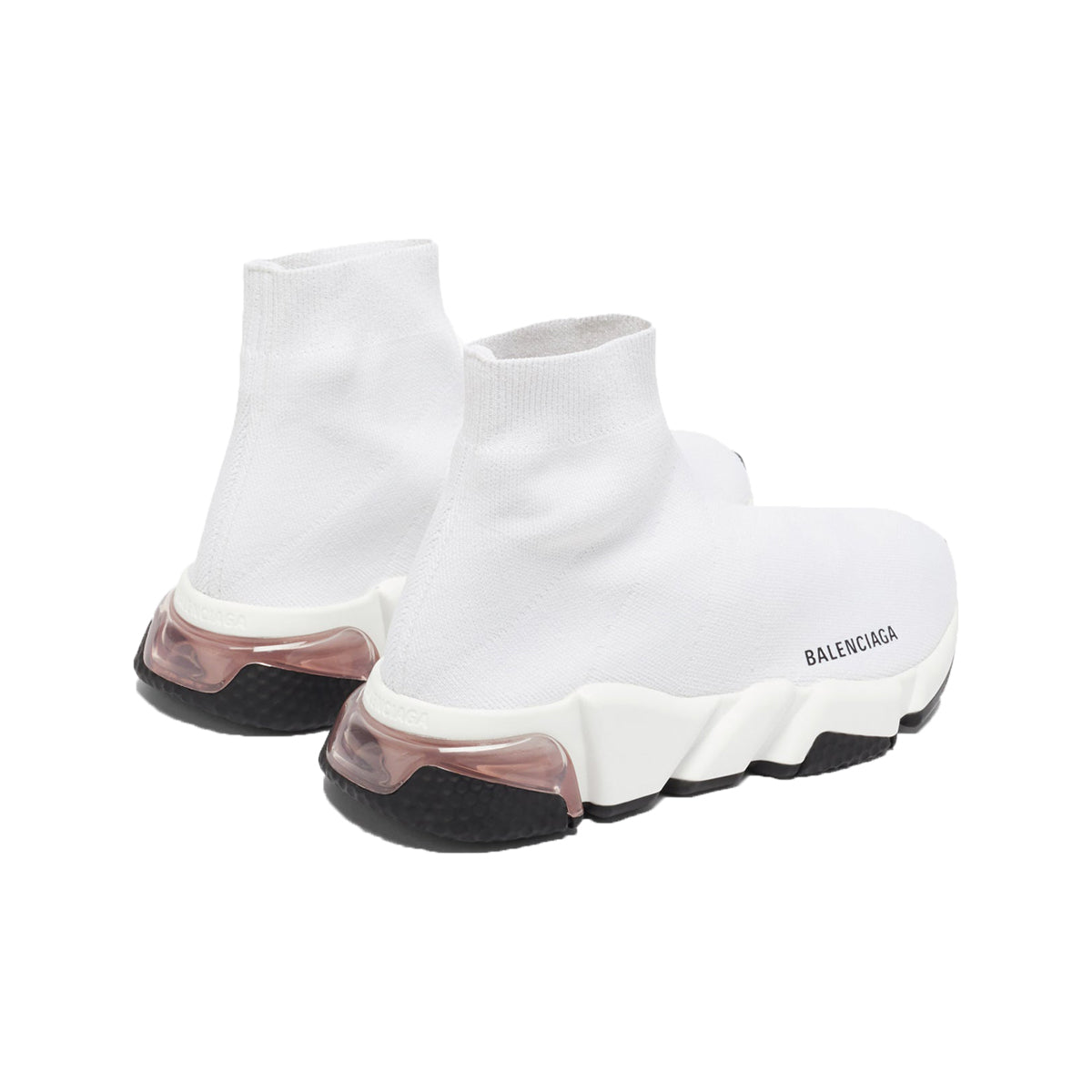 Balenciaga Speed Sock Runner Clear Sole White/Pink