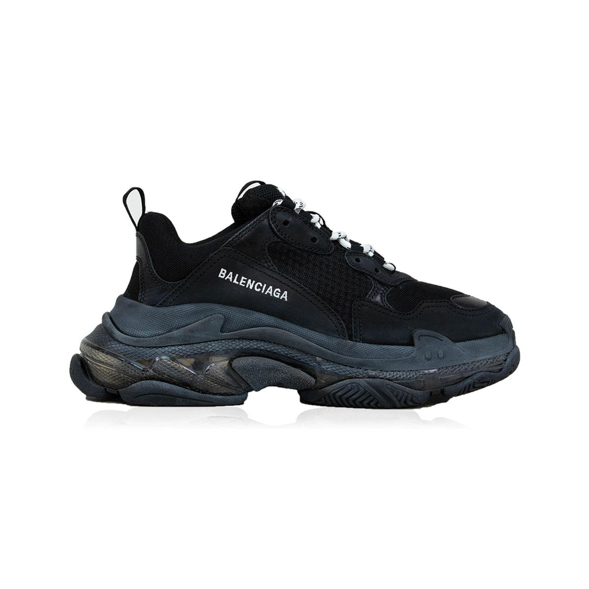 Balenciaga Triple S Sneaker Black Distressed