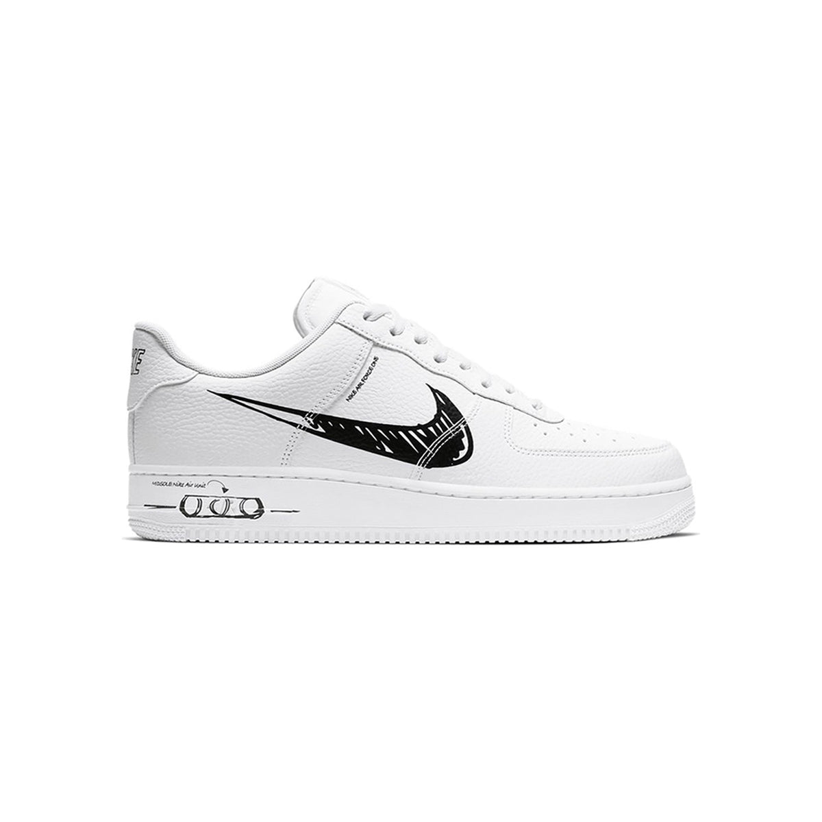 Air Force 1 Sketch White Black