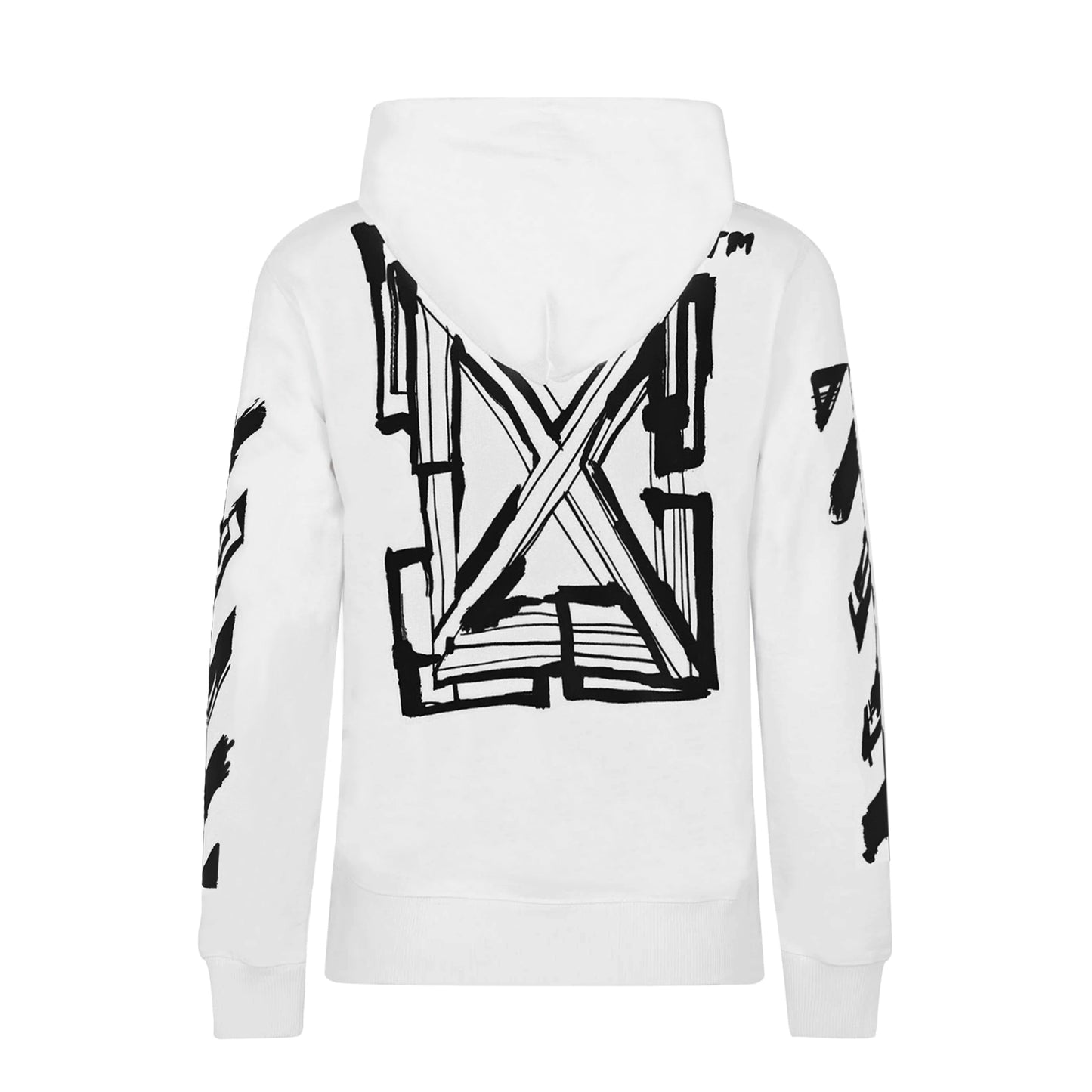 Off White Script Print White Hoodie