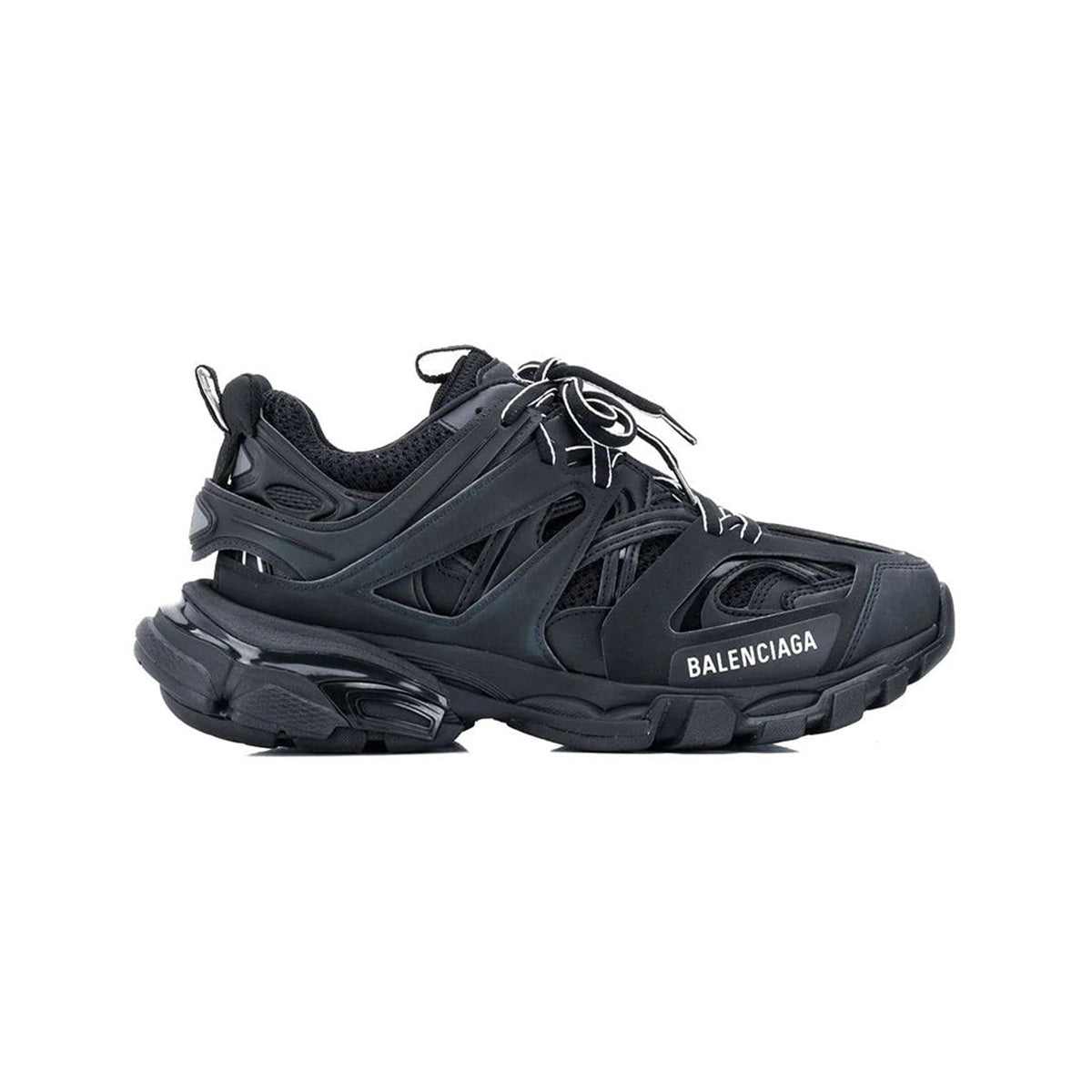 Balenciaga Track Runner Sneaker Distressed Black Clear Sole