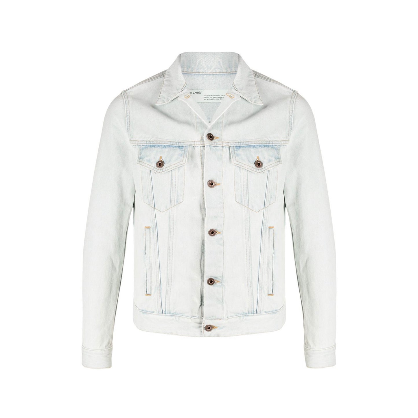 Off White 3D Pencil Slim Denim Jacket