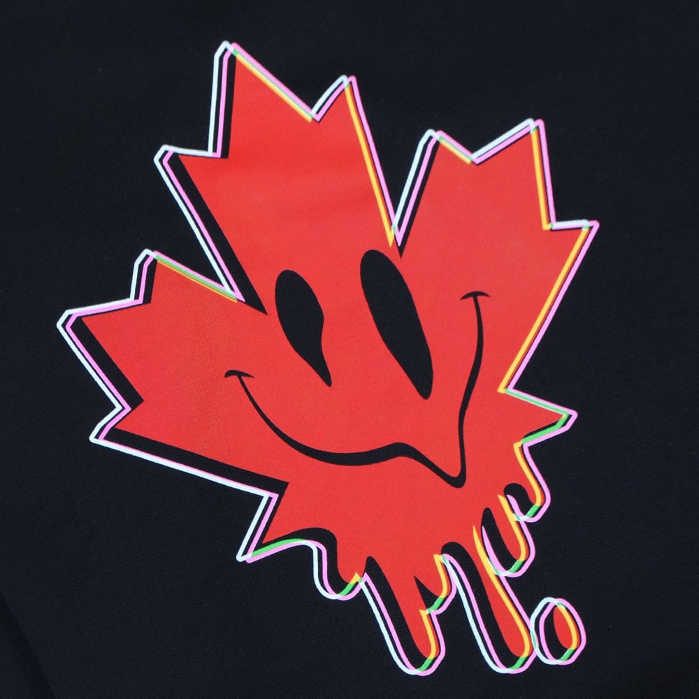 Dsquared2 Red Leaf Print Hoodie