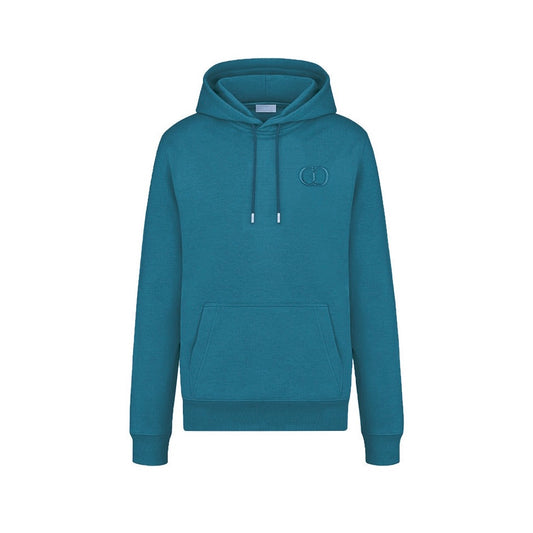 Dior CD Icon Sea Blue Cotton Hoodie