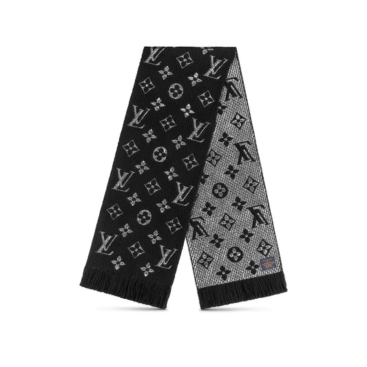 Louis Vuitton Logomania Shine Scarf Black