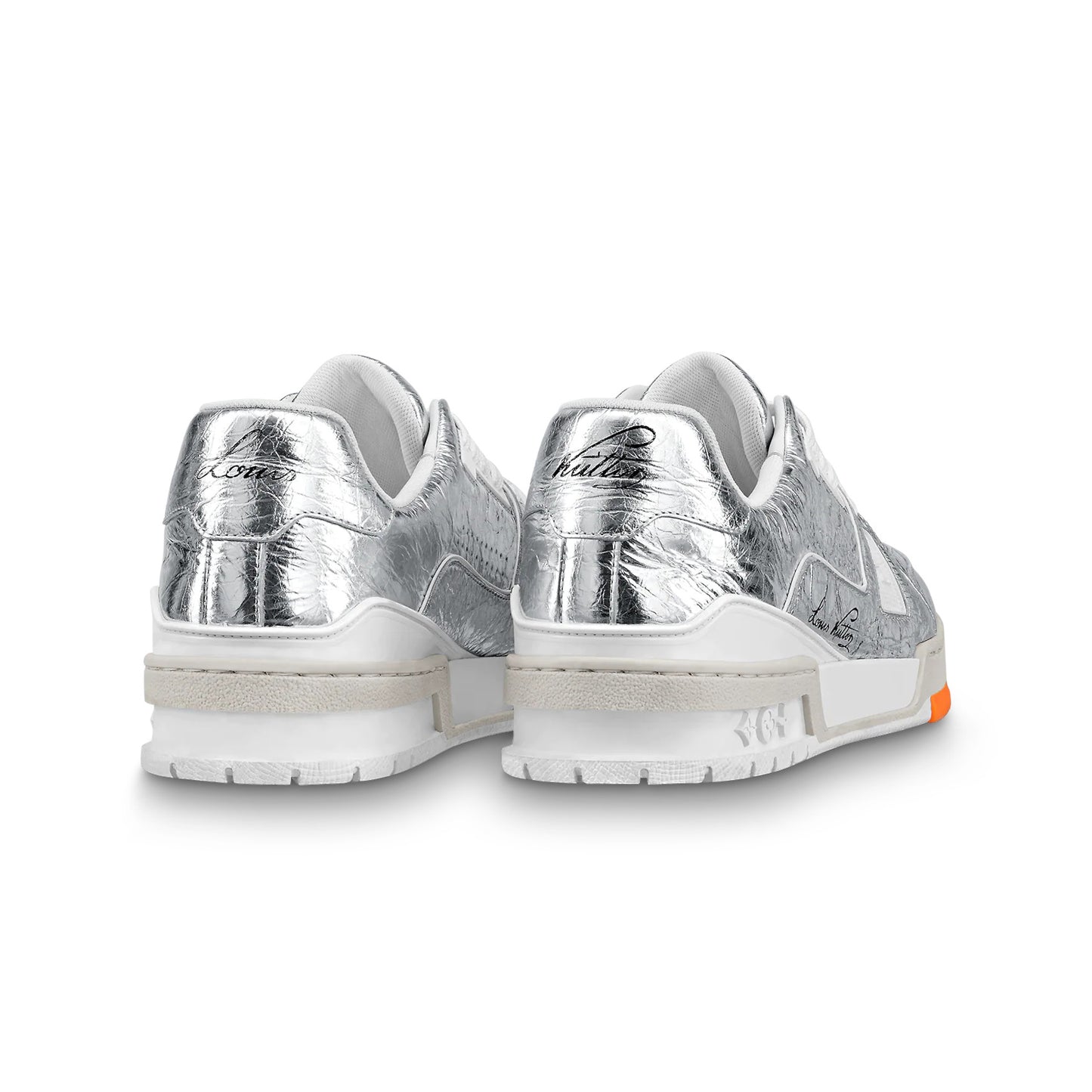 Louis Vuitton Silver Virgil Abloh Low Sneakers
